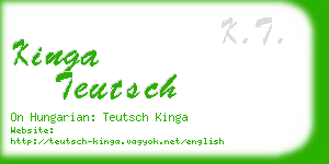kinga teutsch business card
